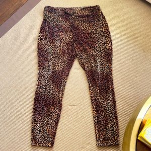 Cheetah fleece leggings